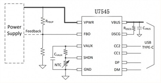 U7545應(yīng)用簡(jiǎn)圖