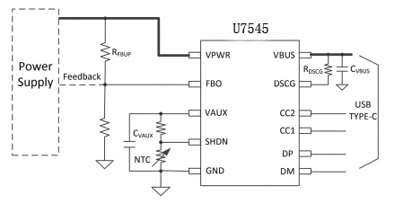 U7545應(yīng)用簡(jiǎn)圖